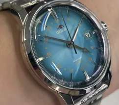 Relógio Orient Special Calibers GMT NH3SS019-E1SX Azul Turquesa | Taniguchi Relógios - imagem 3