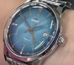 Relógio Orient Special Calibers GMT NH3SS019-E1SX Azul Turquesa | Taniguchi Relógios - imagem 4