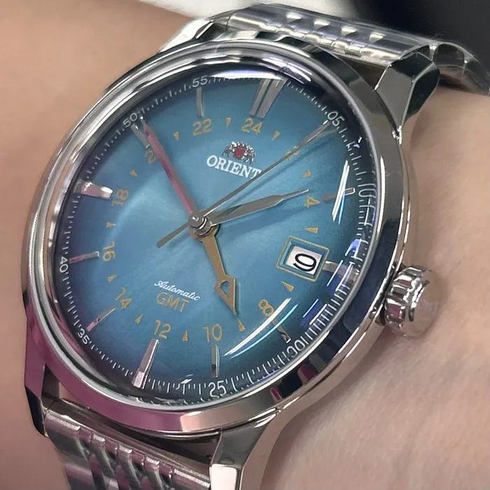 Relógio Orient Special Calibers GMT NH3SS019-E1SX Azul Turquesa | Taniguchi Relógios