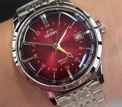 Relógio Orient Special Calibers GMT NH3SS019-W1SX Vermelho | Taniguchi Relógios - imagem 1