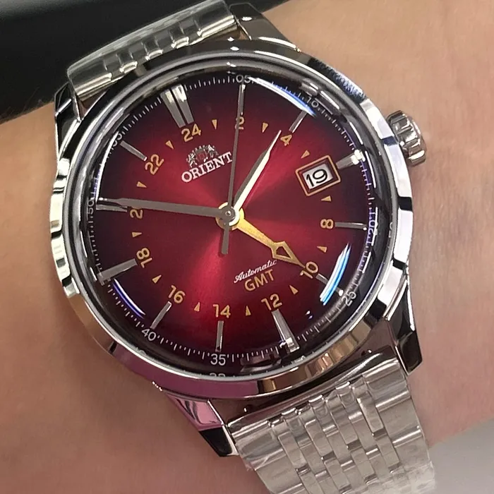 Relógio Orient Special Calibers GMT NH3SS019-W1SX Vermelho | Taniguchi Relógios
