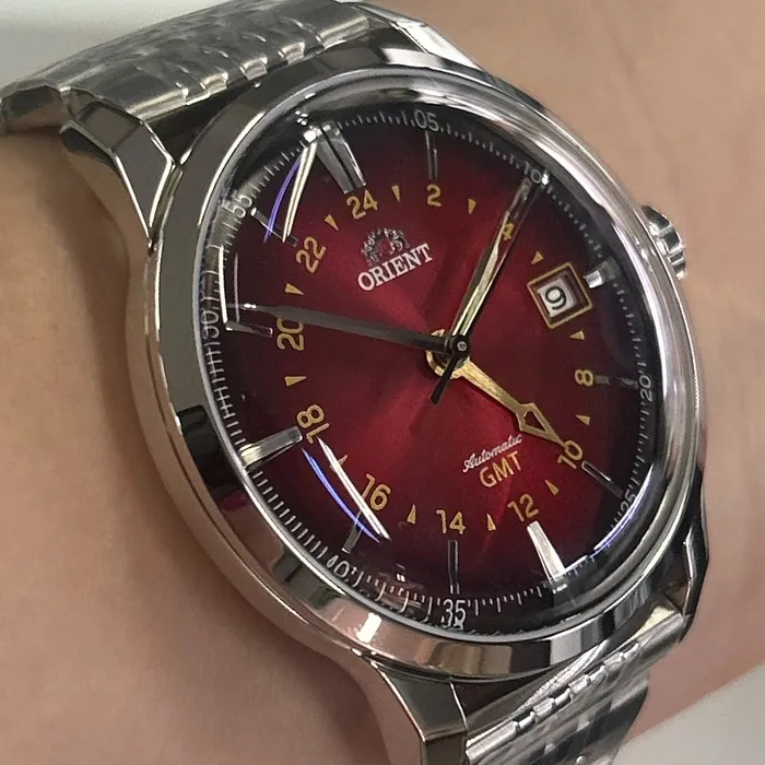 Relógio Orient Special Calibers GMT NH3SS019-W1SX Vermelho | Taniguchi Relógios