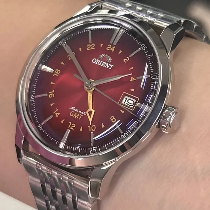 Relógio Orient Special Calibers GMT NH3SS019-W1SX Vermelho | Taniguchi Relógios
