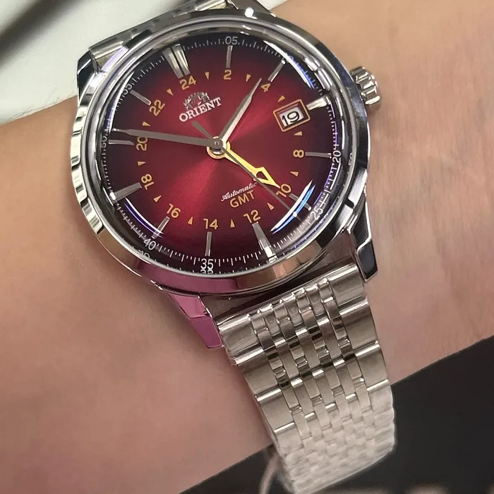 Relógio Orient Special Calibers GMT NH3SS019-W1SX Vermelho | Taniguchi Relógios