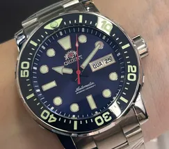 Relógio Orient Poseidon Automático Safirado YN6SS013 Azul Diver 300m 45mm Calibre YN66 | Taniguchi Relógios - imagem 1