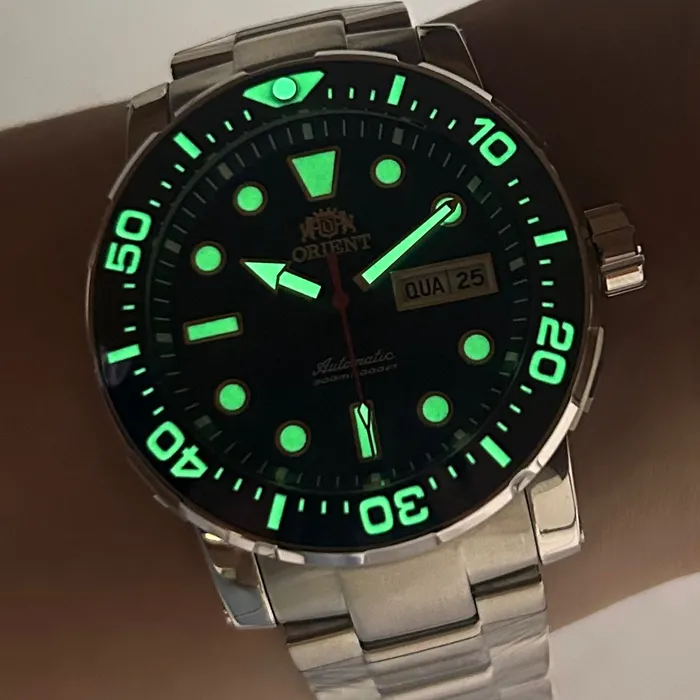 Relógio Orient Poseidon Automático Safirado YN6SS013 Azul Diver 300m 45mm Calibre YN66 | Taniguchi Relógios