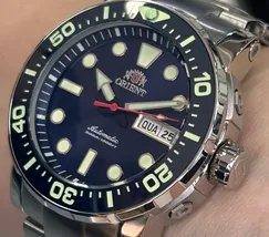 Relógio Orient Poseidon Automático Safirado YN6SS013 Azul Diver 300m 45mm Calibre YN66 | Taniguchi Relógios - imagem 3