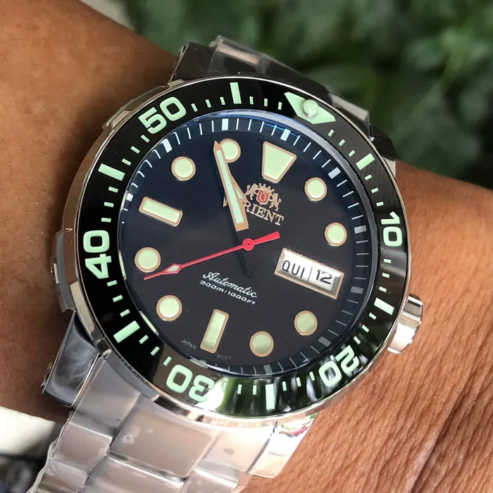 Relógio Orient Poseidon Automático Safirado YN6SS013 Preto Diver 300m 45mm Calibre YN66 | Taniguchi Relógios