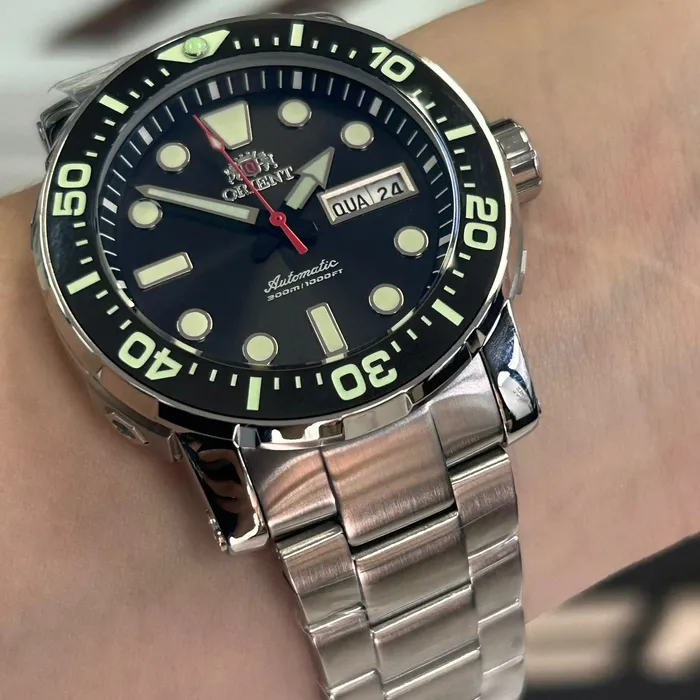 Relógio Orient Poseidon Automático Safirado YN6SS013 Preto Diver 300m 45mm Calibre YN66 | Taniguchi Relógios