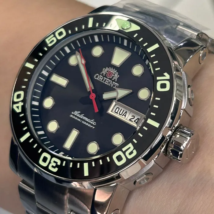 Relógio Orient Poseidon Automático Safirado YN6SS013 Preto Diver 300m 45mm Calibre YN66 | Taniguchi Relógios