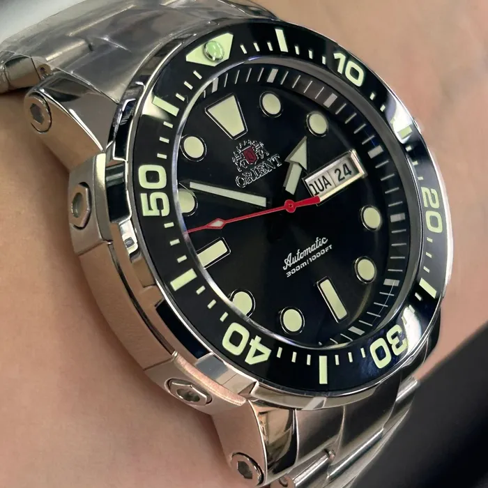 Relógio Orient Poseidon Automático Safirado YN6SS013 Preto Diver 300m 45mm Calibre YN66 | Taniguchi Relógios