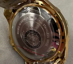 Relógio Orient 3 Estrelas Automático NH36 469GP078NH Dourado Azul 47mm 100m | Taniguchi Relógios - imagem 6