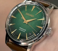 Relógio Seiko Presage Automático Cocktail Time HCB002 Emerald Mist Verde 38,5mm | Taniguchi Relógios - imagem 4