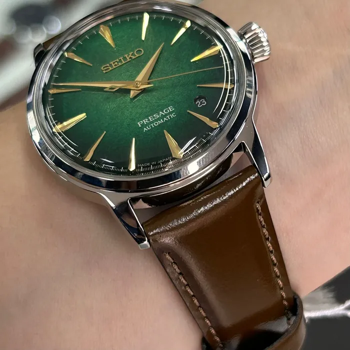 Relógio Seiko Presage Automático Cocktail Time HCB002 Emerald Mist Verde 38,5mm | Taniguchi Relógios