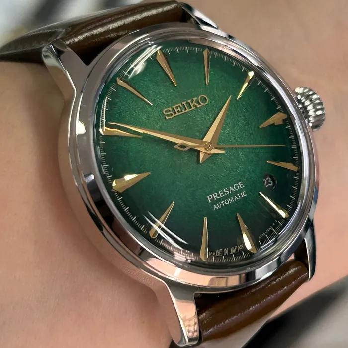 Relógio Seiko Presage Automático Cocktail Time HCB002 Emerald Mist Verde 38,5mm | Taniguchi Relógios