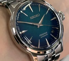 Relógio Seiko Presage Automático Cocktail Time HCB001J1 Crushed Ice Aço 38,5mm | Taniguchi Relógios - imagem 3