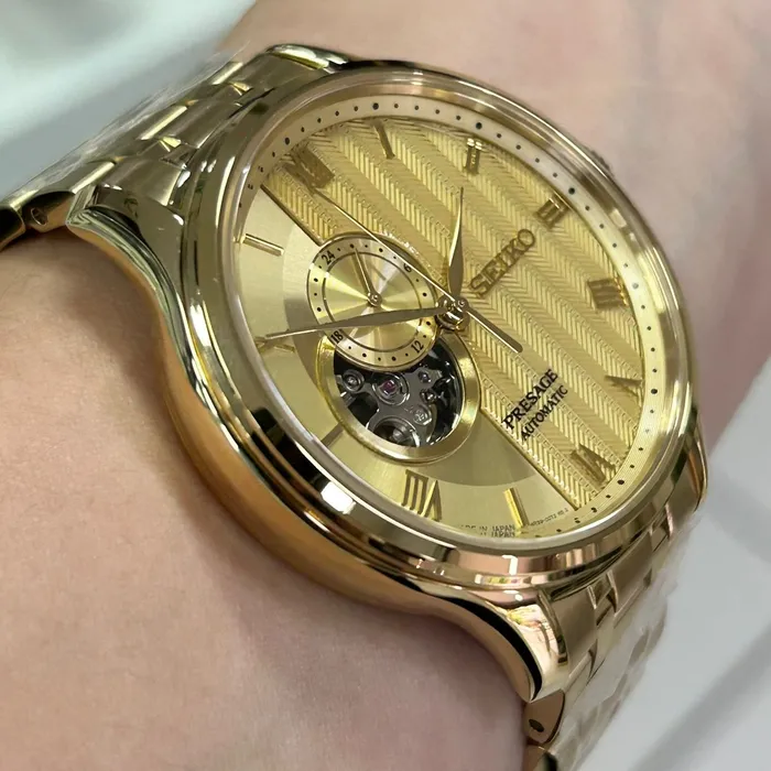 Seiko Presage Automático Zen Garden SSA468J1 Karensui ouro