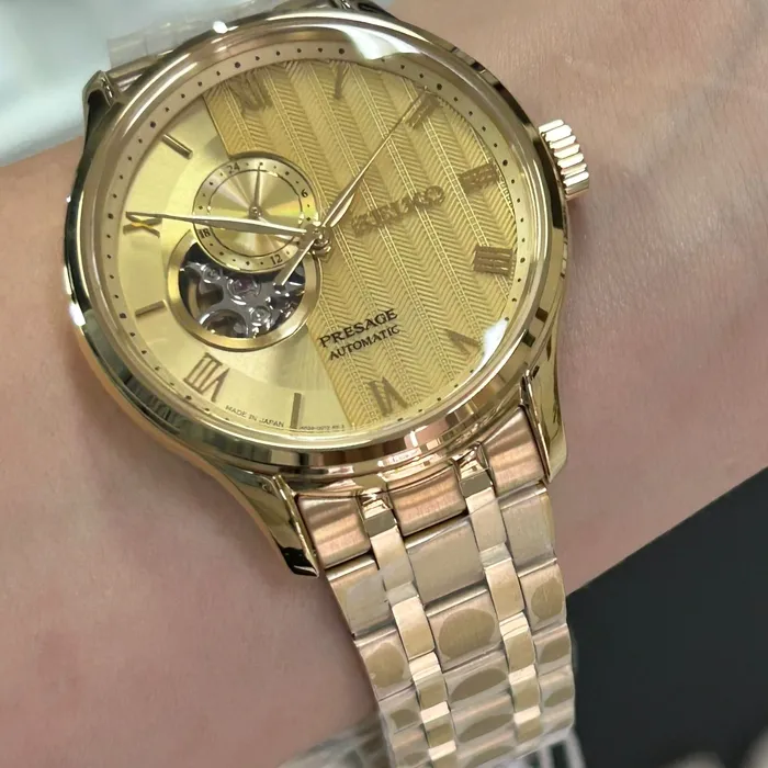 Seiko Presage Automático Zen Garden SSA468J1 Karensui ouro