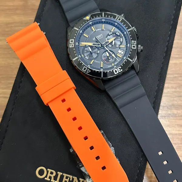 Orient Solartech Cronografo Elite Sea MPSPC020-P1PX Preto One off