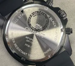 Relógio Orient Solartech Cronógrafo Elite Sea MPSPC020-P1PX Preto Safira 43mm 100m | Taniguchi Relógios - imagem 8