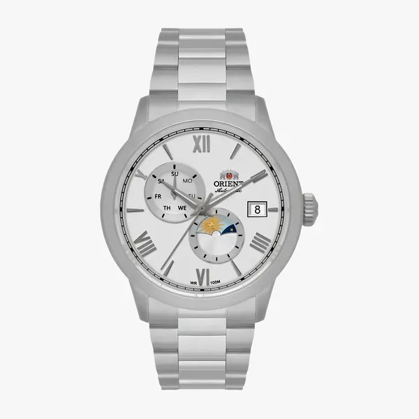 Orient Automático Special Calibers SUN AND MOON YN6SS034-S3SX  branco