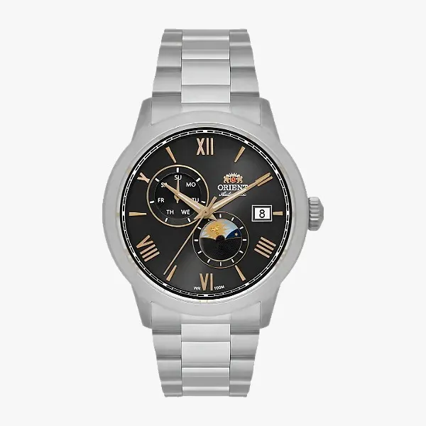 Orient Automático Special Calibers SUN AND MOON YN6SS034-P3SX  preto