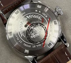 Relógio Orient Automático Sun and Moon Safira YN6MC034 Misto Verde Couro 39mm 100m | Taniguchi Relógios - imagem 6