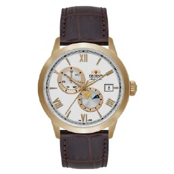 Orient Automático Special Calibers SUN AND MOON YN6GC034-S3NX Branco