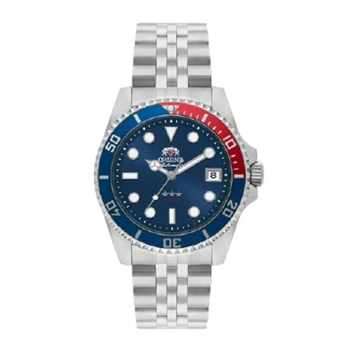 Relógio Orient 3 Estrelas Automático Submariner 39 Safira YN6SS023 Pepsi 39mm 100m | Taniguchi Relógios