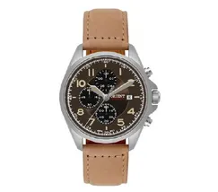 Relógio Orient Solartech Cronógrafo Sports Land MBSCC071 Cobre Couro 42mm 100m | Taniguchi Relógios - imagem 1