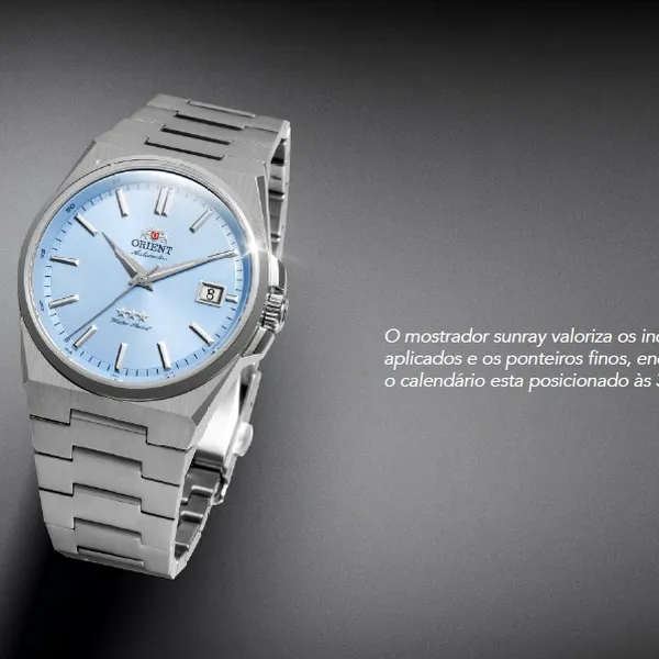 Orient 3 Estrelas Automático Elegance YN6SS020B-A1SX Azul Celeste