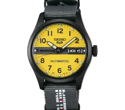 Relógio Seiko 5 Sports Honda Motocompo Limited Edition HDB010K1 Amarelo 36,4mm 100m | Taniguchi Relógios - imagem 1