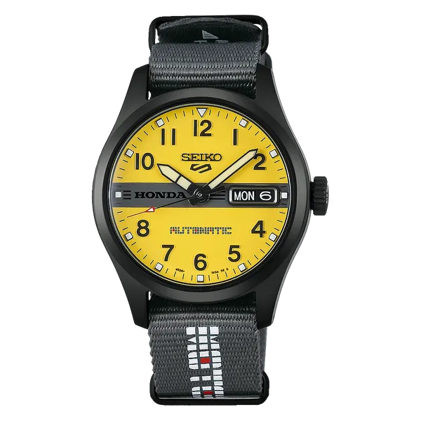 Seiko 5 Sports Automático Field Series Reduce Honda Motocompo Limited Edition HDB010K1 Amarelo