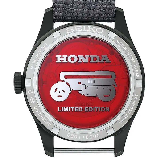Relógio Seiko 5 Sports Honda Motocompo Limited Edition HDB010K1 Amarelo 36,4mm 100m | Taniguchi Relógios