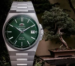 Relógio Orient 3 Estrelas Automático Safira YN6SS020B Verde 38mm 100m | Taniguchi Relógios - imagem 1