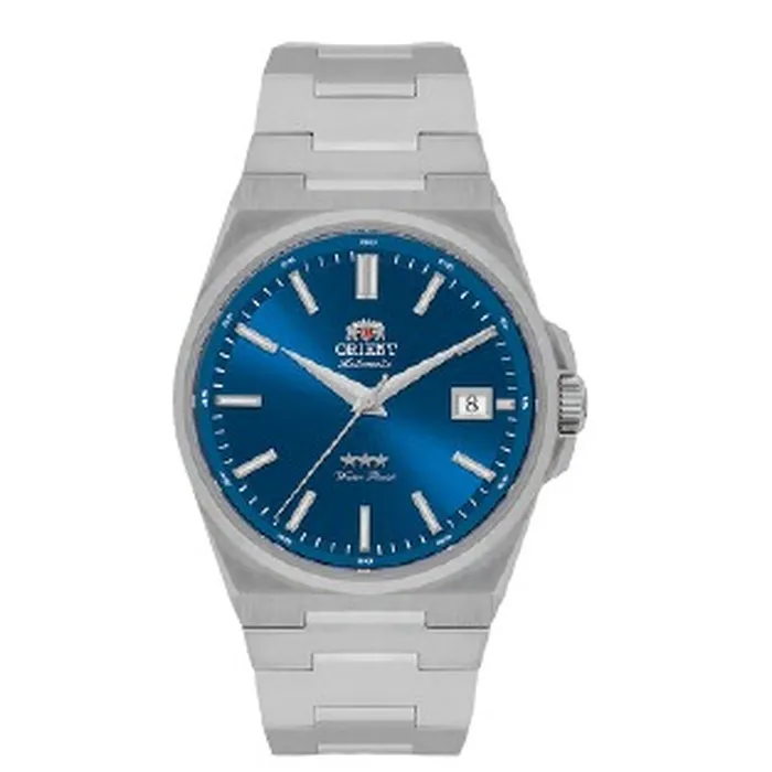Relógio Orient 3 Estrelas Automático Safira YN6SS020B Azul 38mm 100m | Taniguchi Relógios
