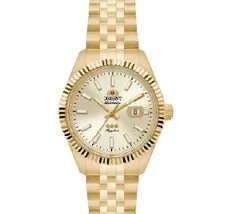 Relógio Orient 3 Estrelas Automático Feminino NH5GG002 Dourado 26mm | Taniguchi Relógios - imagem 1