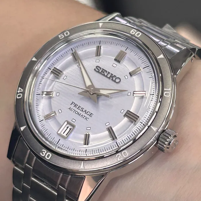 Relógio Seiko Presage Automático Style 60's SRPL73J1 Azul 39,5mm | Taniguchi Relógios