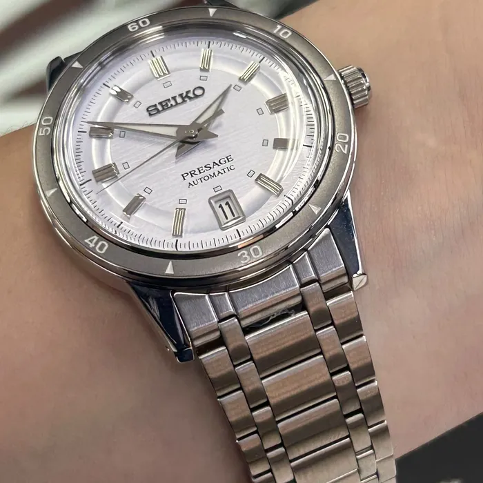Relógio Seiko Presage Automático Style 60's SRPL73J1 Azul 39,5mm | Taniguchi Relógios