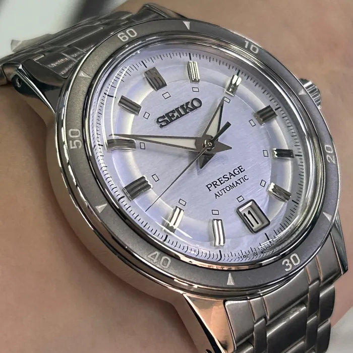 Relógio Seiko Presage Automático Style 60's SRPL73J1 Azul 39,5mm | Taniguchi Relógios