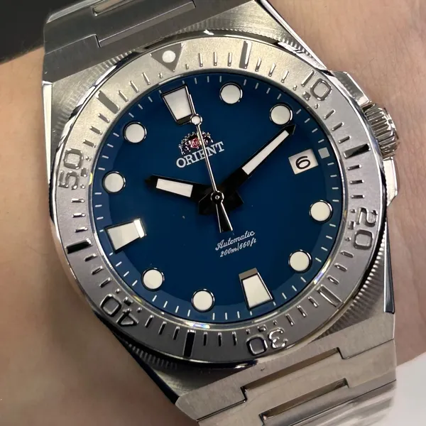 Orient 3 Estrelas Automático Elegance YN6SS043-D1SX azul