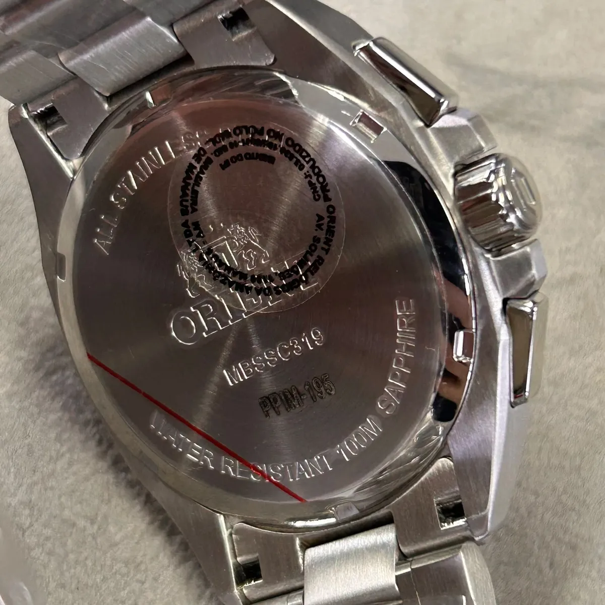 ソマビト 38KAGO Relógio Orient Solartech Cronógrafo Elite Land Safira MBSSC319