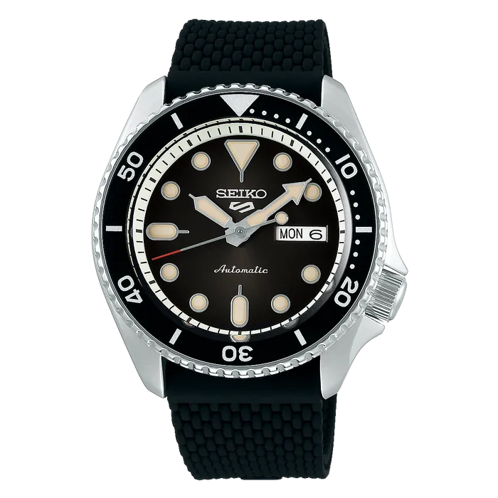 Relógio Seiko 5 Sports Automático SRPD73K2 Preto 42,5mm 100m | Taniguchi Relógios