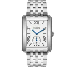 Relógio Orient Eternal Tank Safira GBSS0004-S3SX Branco Small seconds 29mm 30m | Taniguchi Relógios - imagem 1