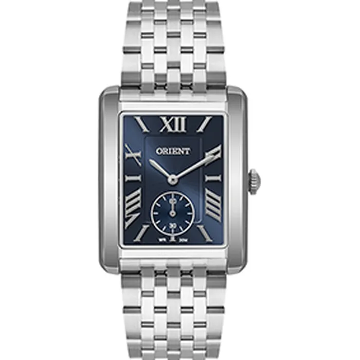 Relógio Orient Eternal Tank Safira GBSS0004-D3SX Azul 29mm 30m | Taniguchi Relógios