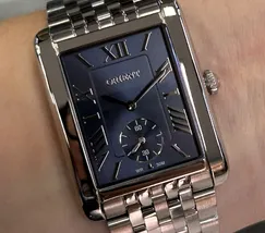 Relógio Orient Eternal Tank Safira GBSS0004-D3SX Azul 29mm 30m | Taniguchi Relógios - imagem 1