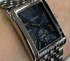 Relógio Orient Eternal Tank Safira GBSS0004-D3SX Azul 29mm 30m | Taniguchi Relógios - imagem 3