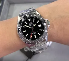 Relógio Orient Mako GMT Safira RA-BC0001B30B Preto 42,8mm 200m | Taniguchi Relógios - imagem 1