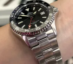 Relógio Orient Mako GMT Safira RA-BC0001B30B Preto 42,8mm 200m | Taniguchi Relógios - imagem 6