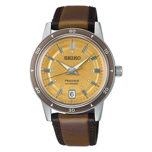 Seiko Presage Automático Clássicos SRPL75J1 Style 60’s amarelo